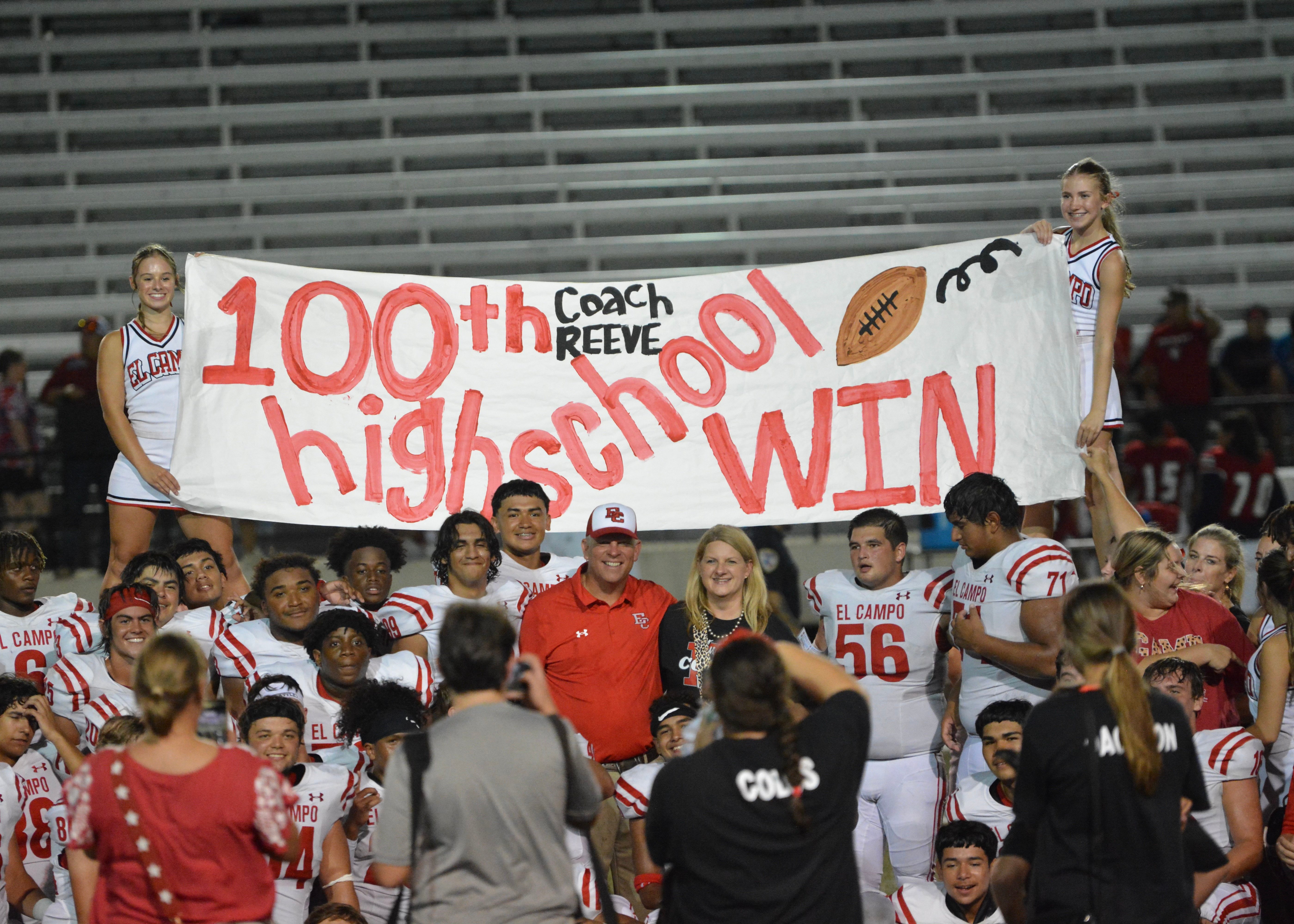 Travis Reeve El Campo 100 Wins